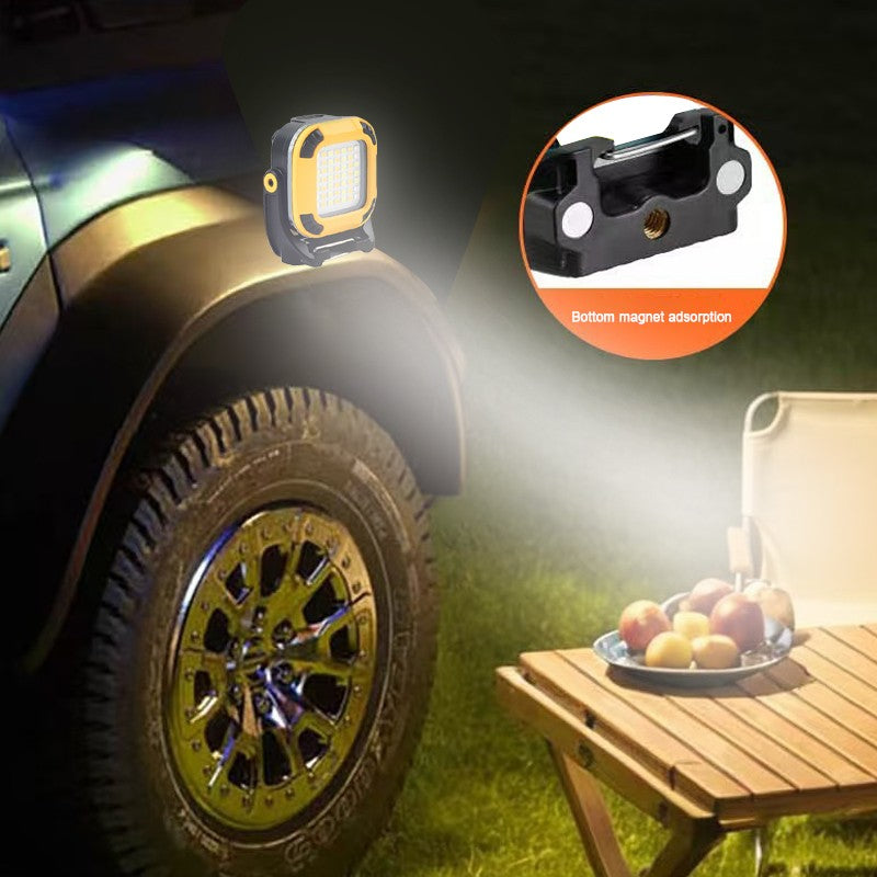 Lampe de travail LED rechargeable COB Super lumineux Projecteur portable étanche