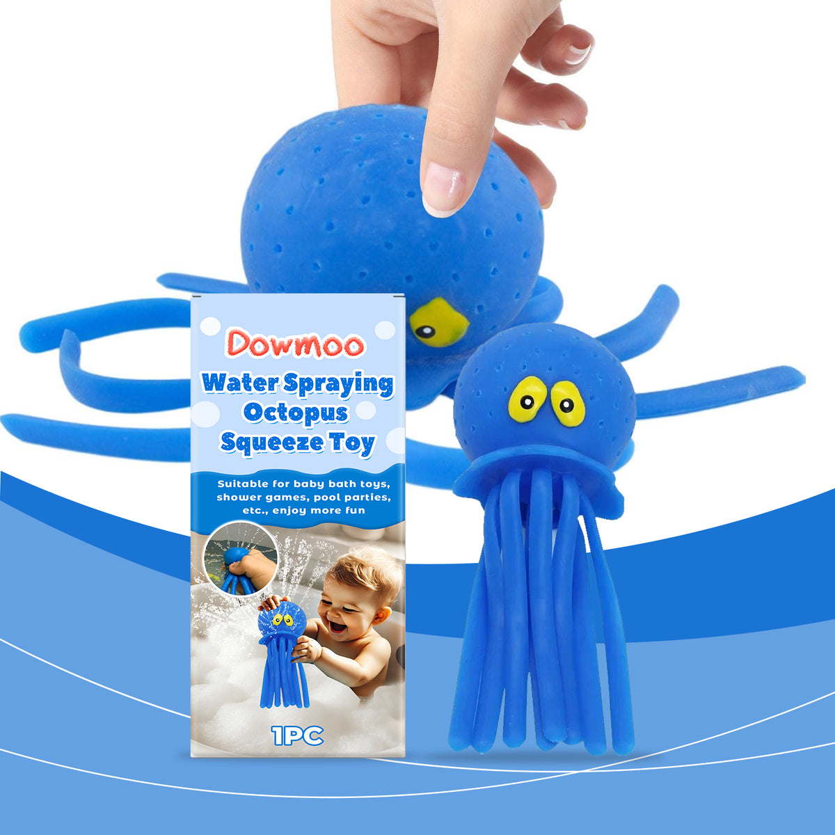 Octopus Squeeze Water Spray Bath Toy