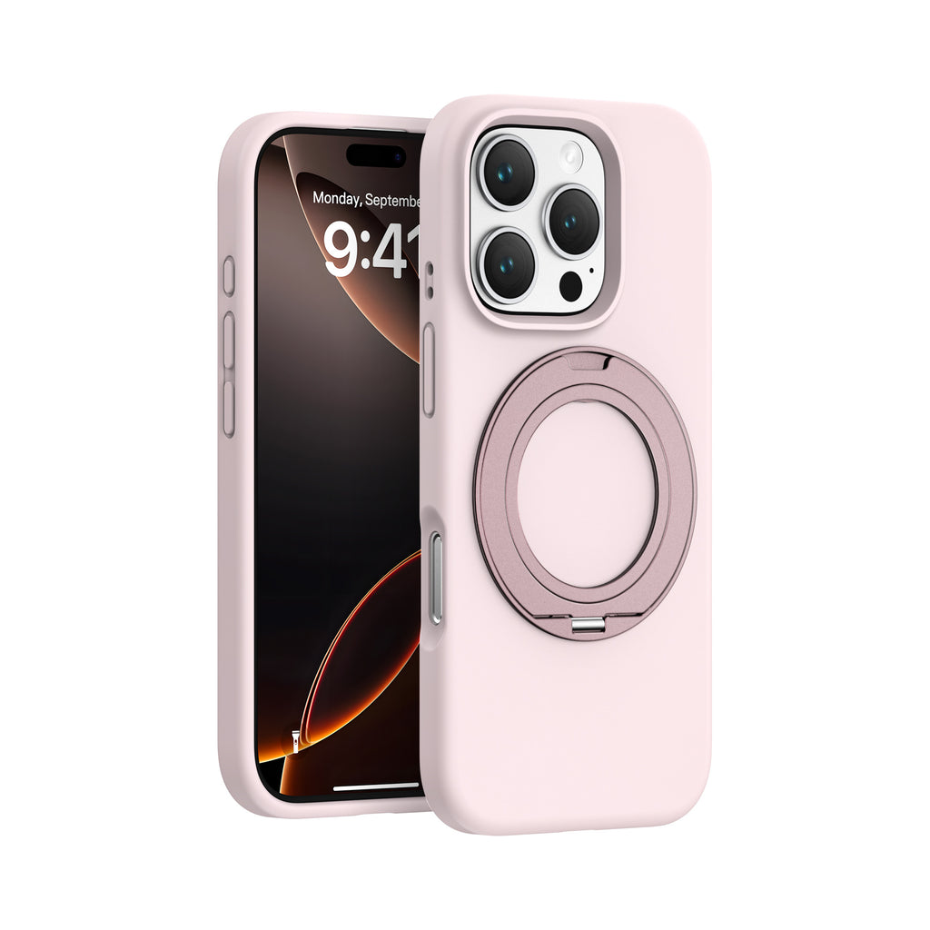 Boîtier de téléphone rotatif magnétique en silicone liquide