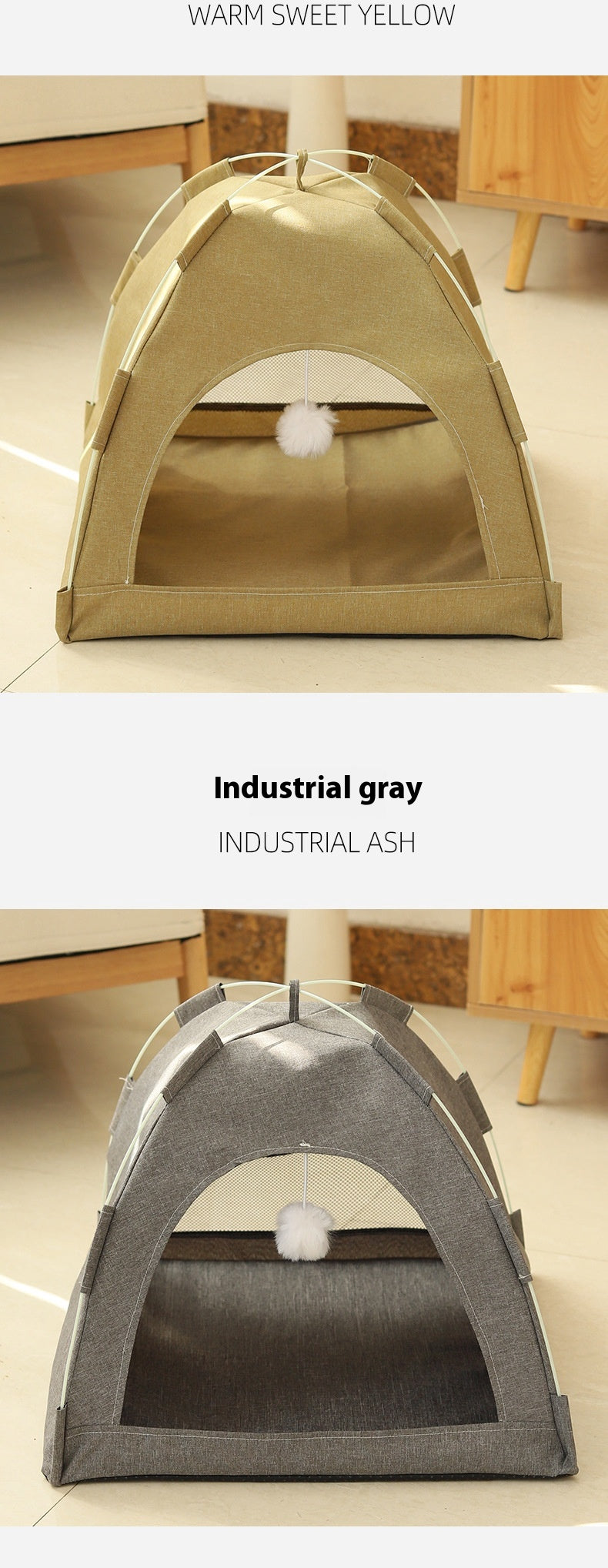 Cathouse Doghouse Respirant Tent Nest Intérieur Extérieur Chambre universelle pour animaux de compagnie