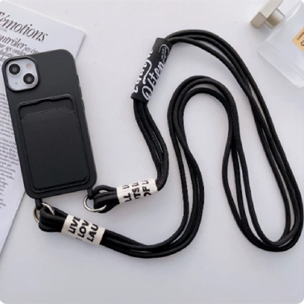 Étui téléphonique avec lanière amovible