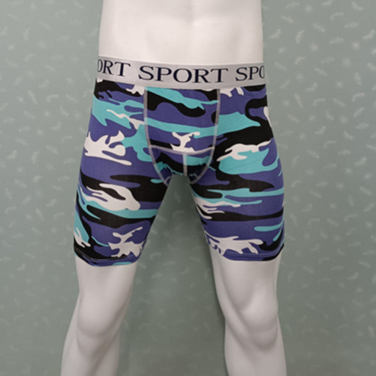 Sous-vêtements en coton pour hommes Camouflage Running Fitness Sports