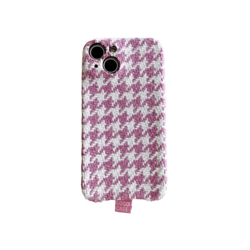Ins Houndstooth Girl Phone Case résistant à la chute