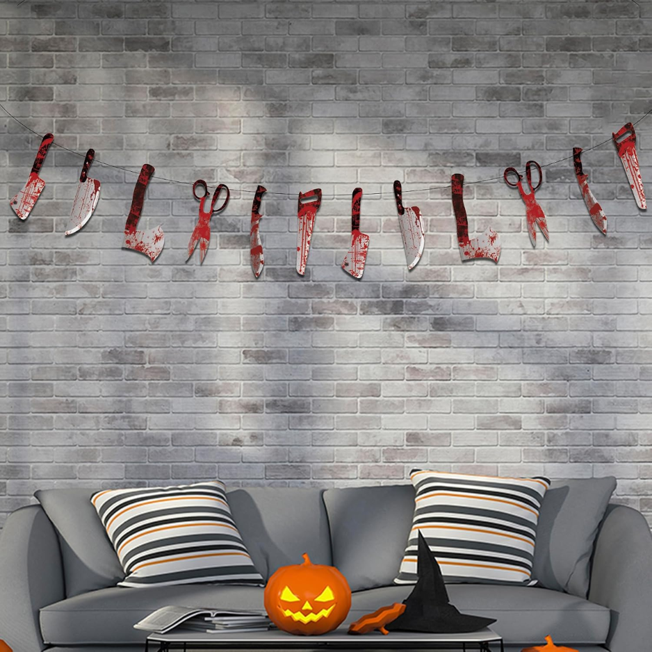 Décorations de fête d'Halloween 12 Pack Trunk or Treat Banner Décorations d'Halloween pour l'intérieur