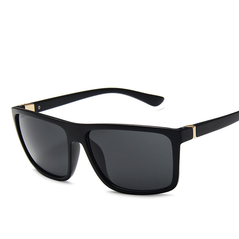 Lunettes de soleil carrées pour hommes de style Large Frame