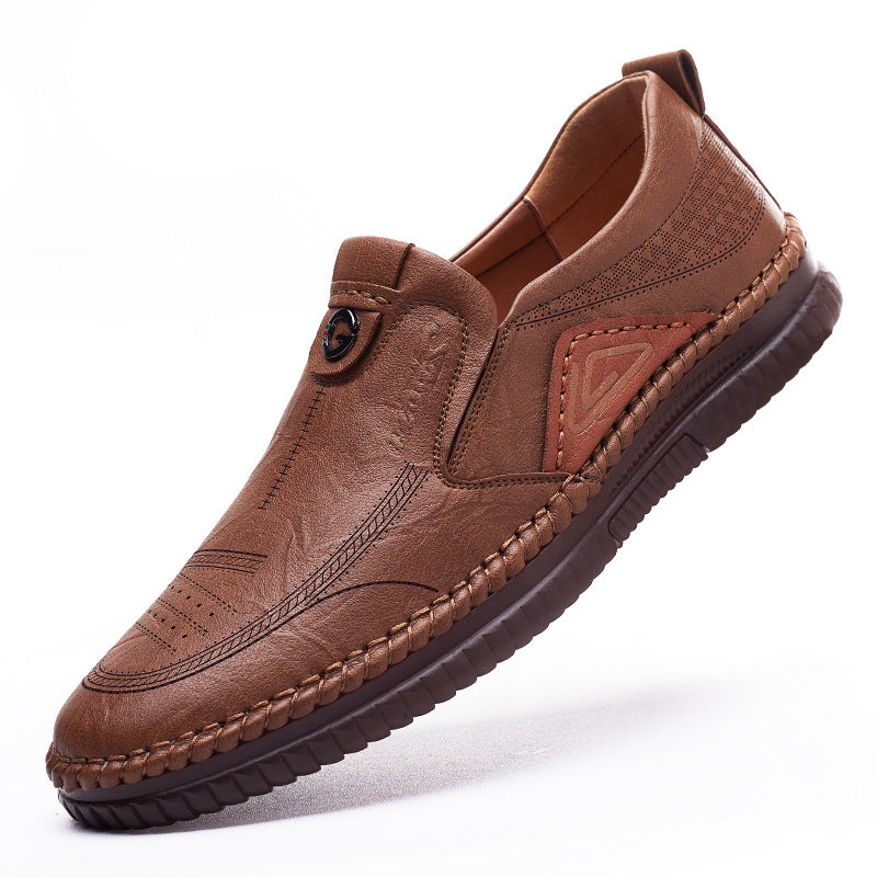 Hommes Casual Chaussures en cuir doux et respirant