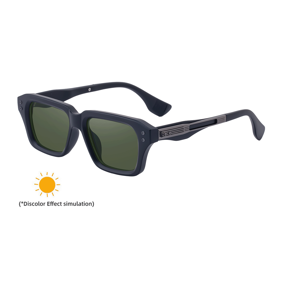 2026 Lunettes de soleil à cadre carré de mode pour hommes