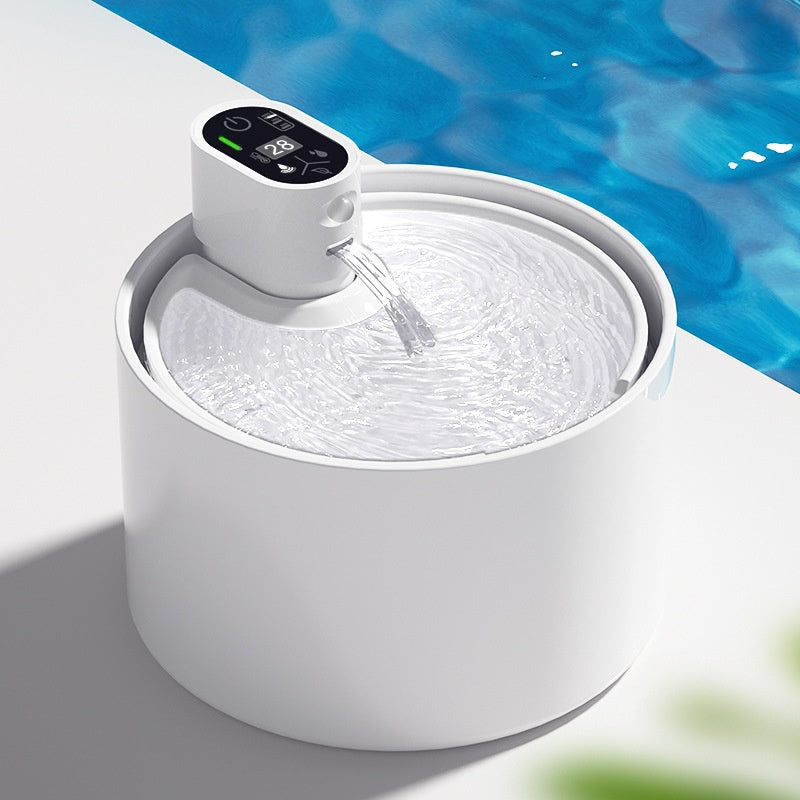 Automatic Ceramic Water Fountain For Cats Dog Drinking Bowl