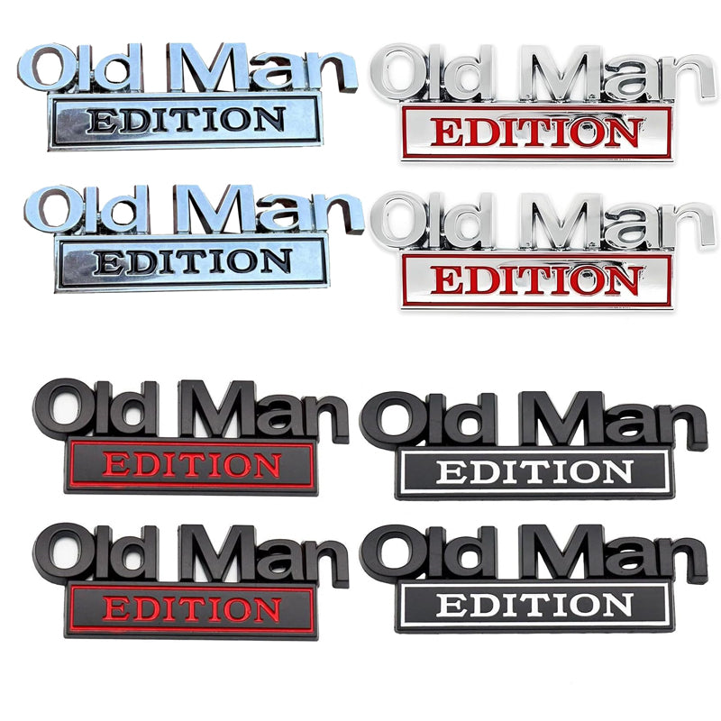 2-pack Old Man Edition Emblems