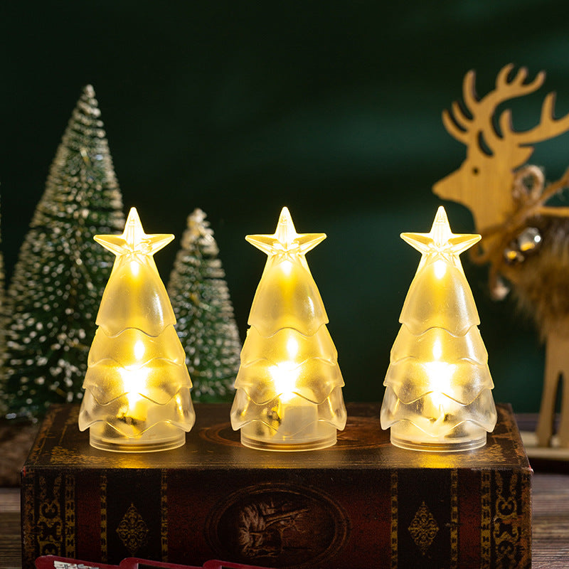 LED Bougie électronique lumières Arbre de Noël Décorations KTV Party Atmosphere Crystal Night