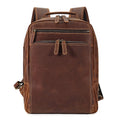Sac à dos de voyage en plein air pour hommes Sac à dos en cuir véritable pour hommes Business Leisure Crazy Ho