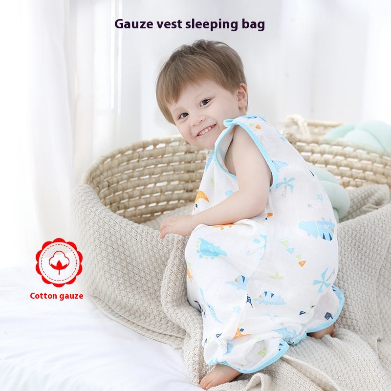 Long manches Four-couche Bamboo Cotton Gauze Sac de couchage
