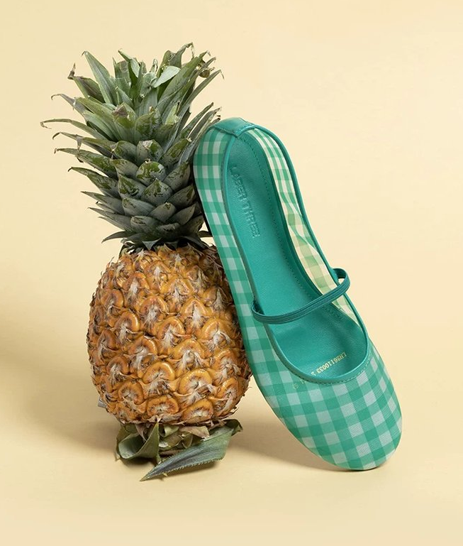 Chaussure Vintage Pastoral Plaid Mesh Mary Jane