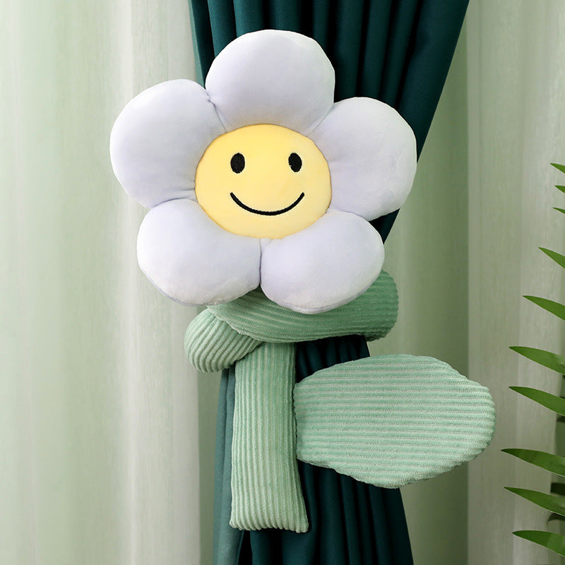 Poupée Cute Cartoon Sunflower Rideau Buckle Plush