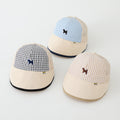 Casquette de baseball multicolore avec broderie de chien cartoon et Net F