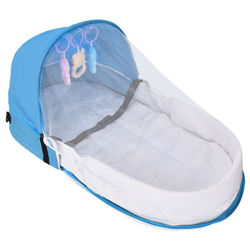 Lit bébé anti-pression pliable portable dans un nouveau-né Isolation Bionic Travel Crib