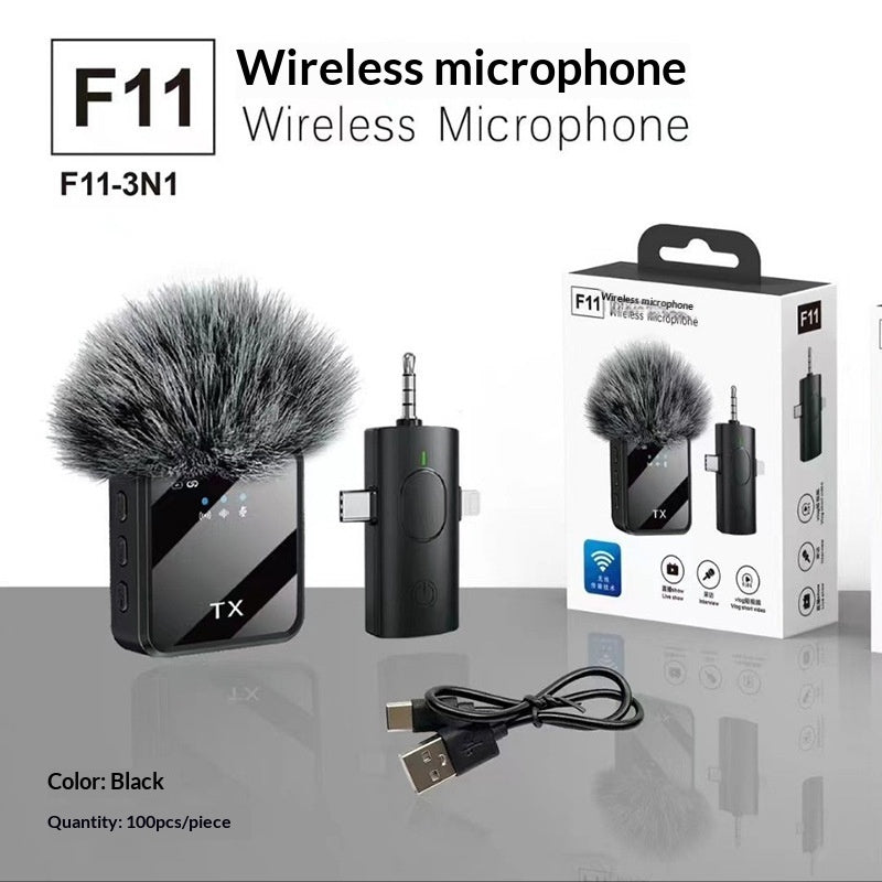 Wireless Live Broadcast Mini Lavalier Microphone