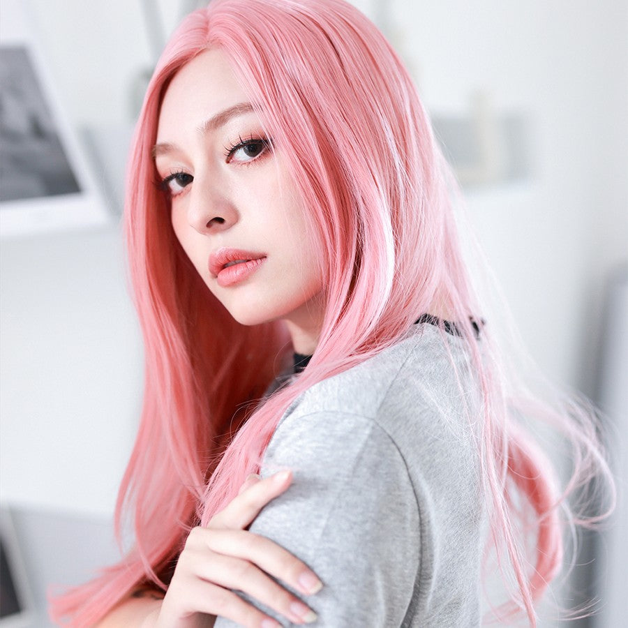 Natural long straight hair is breathable and comfortable