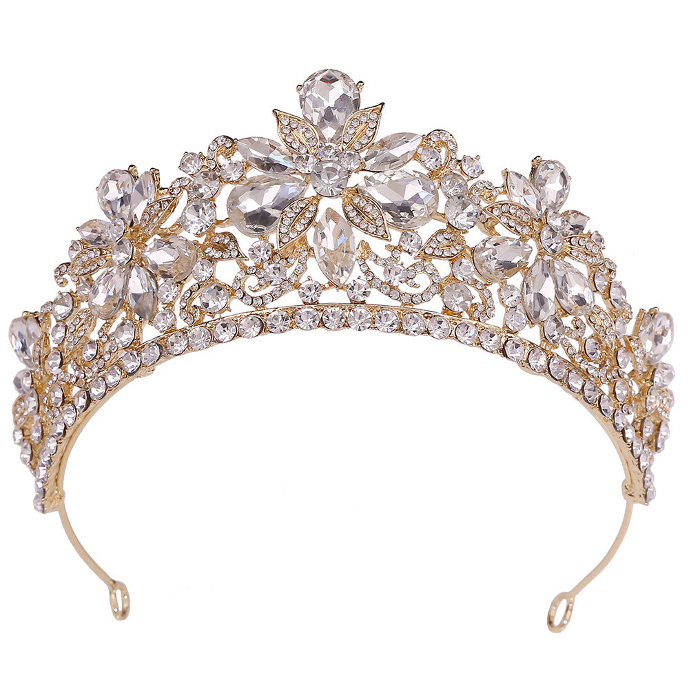 Feuilles Strass Couronne Cheveux Accessoire Bandeau
