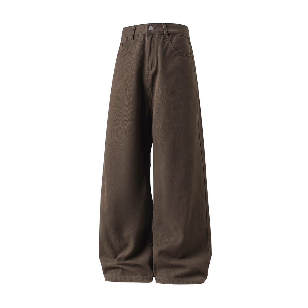 Pantalon semi-élastique semi-élastique retro en coton pour hommes