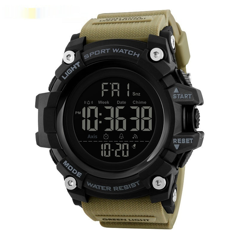 Montre électronique sport de plein air homme avec multi-fonction