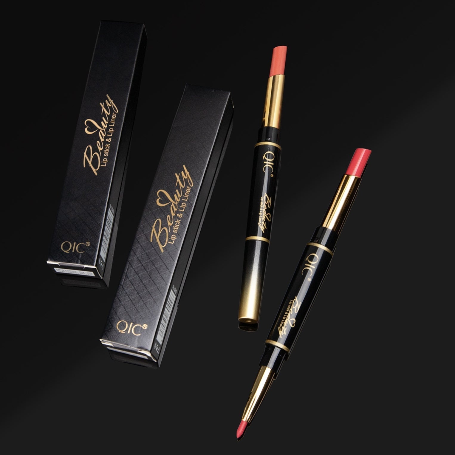2-en-1 Stylo rouge à lèvres imperméable à l'eau