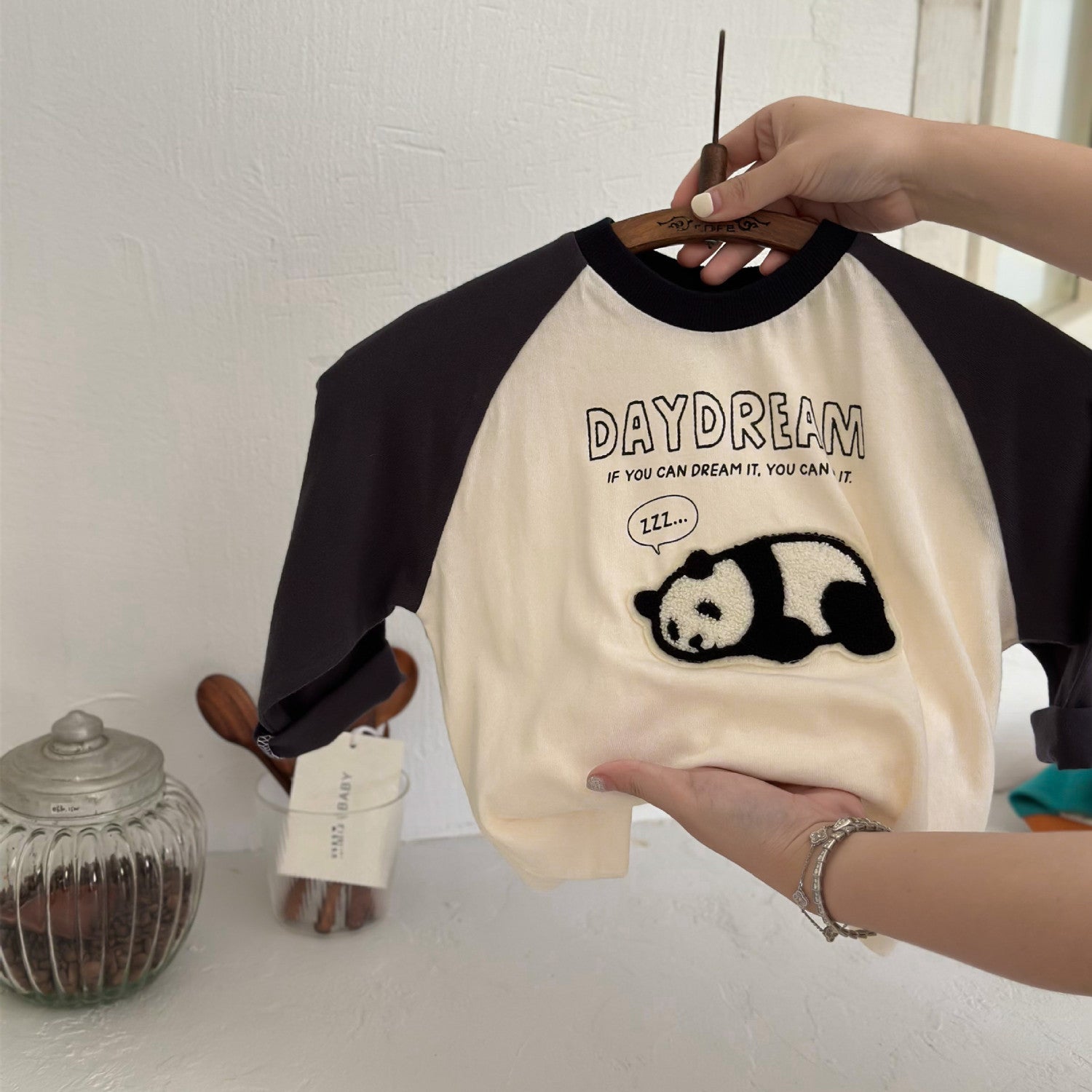 T-shirt en coton printemps et automne pour enfants Manche longue garçon