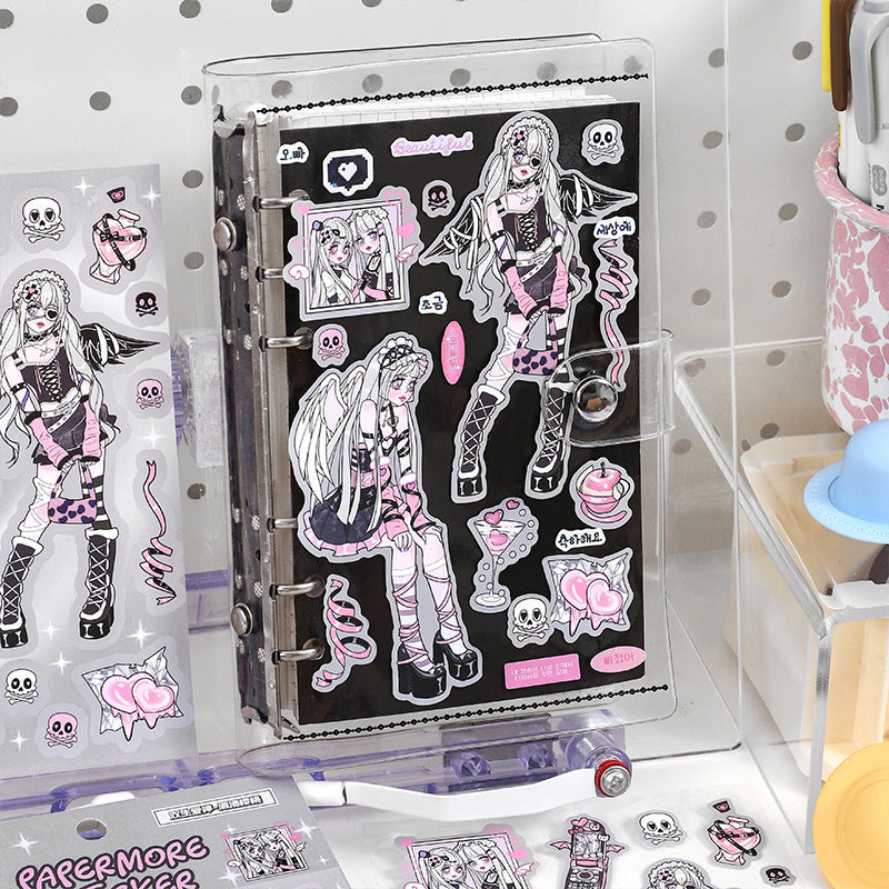 Compte à main bricolage avec stickers film douille