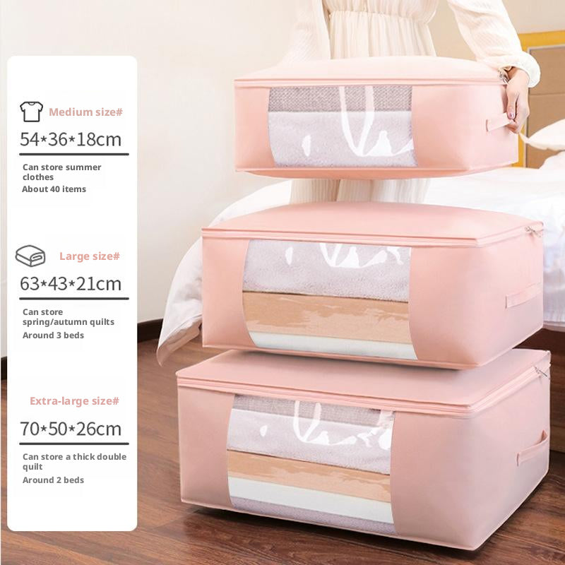Sac à bagages non tissé-70 * 50 * 26cm-pink-1 pièce