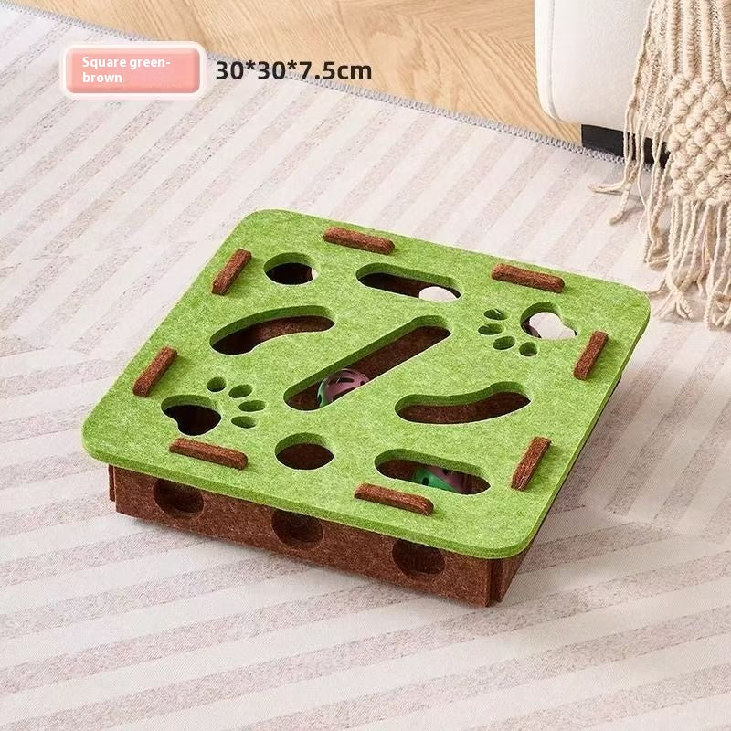 Jouet de chat Self-Hi soulageant Stuffy Artifact Trou Boîte en feutre