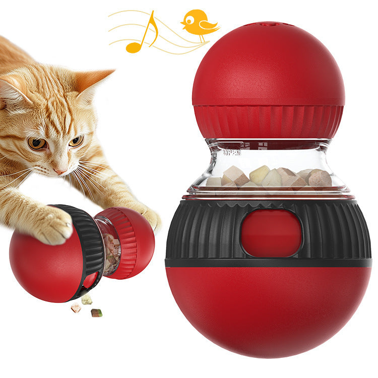 Rotation drôle Cat Sound Food Dropping Ball Toy