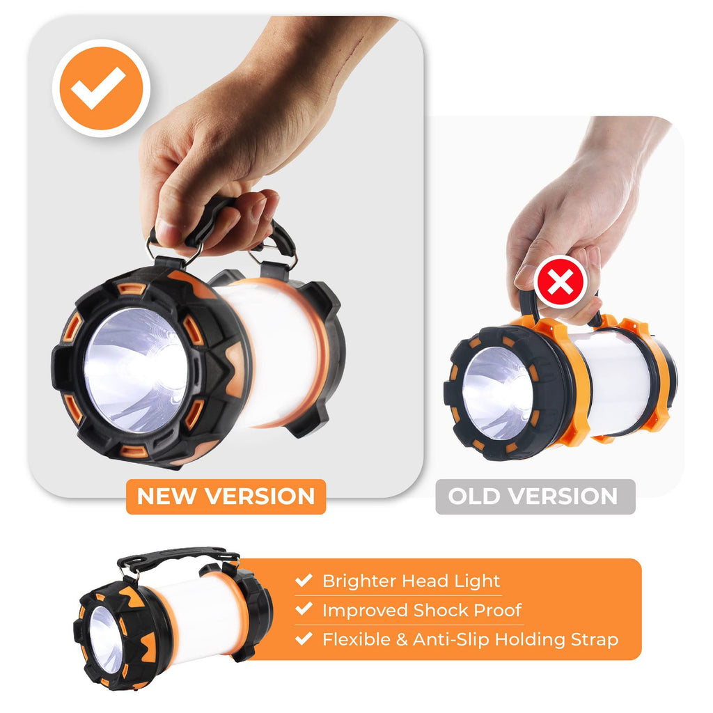 Six modes 3600mAh Batterie Lithium intégrée Lumière de camping extérieure