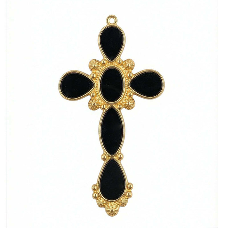 Pendentif en acier inoxydable avec zircon et trempage d'huile