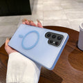 Housse de téléphone magnétique anti-dérapante de glace de coquille dure de Pc