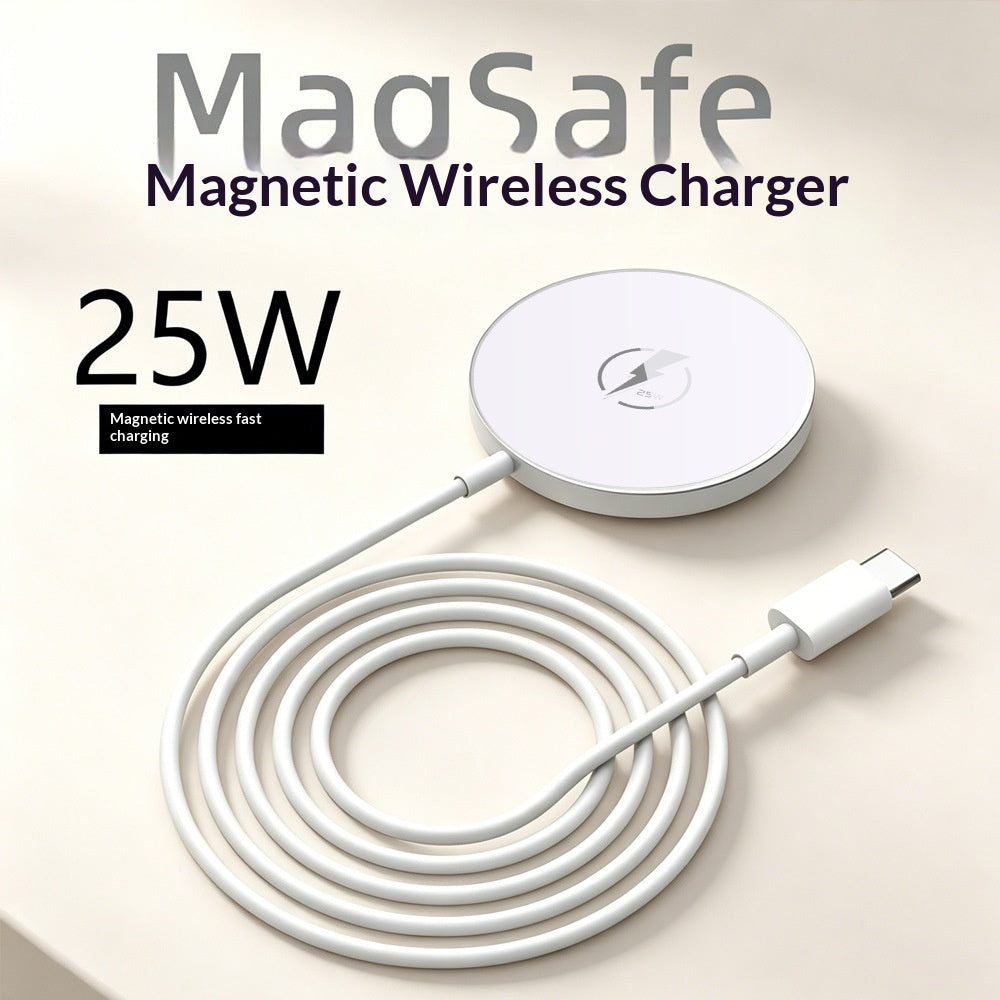 Chargeur rapide sans fil ultra-mince 25W fort avec fixation magnétique