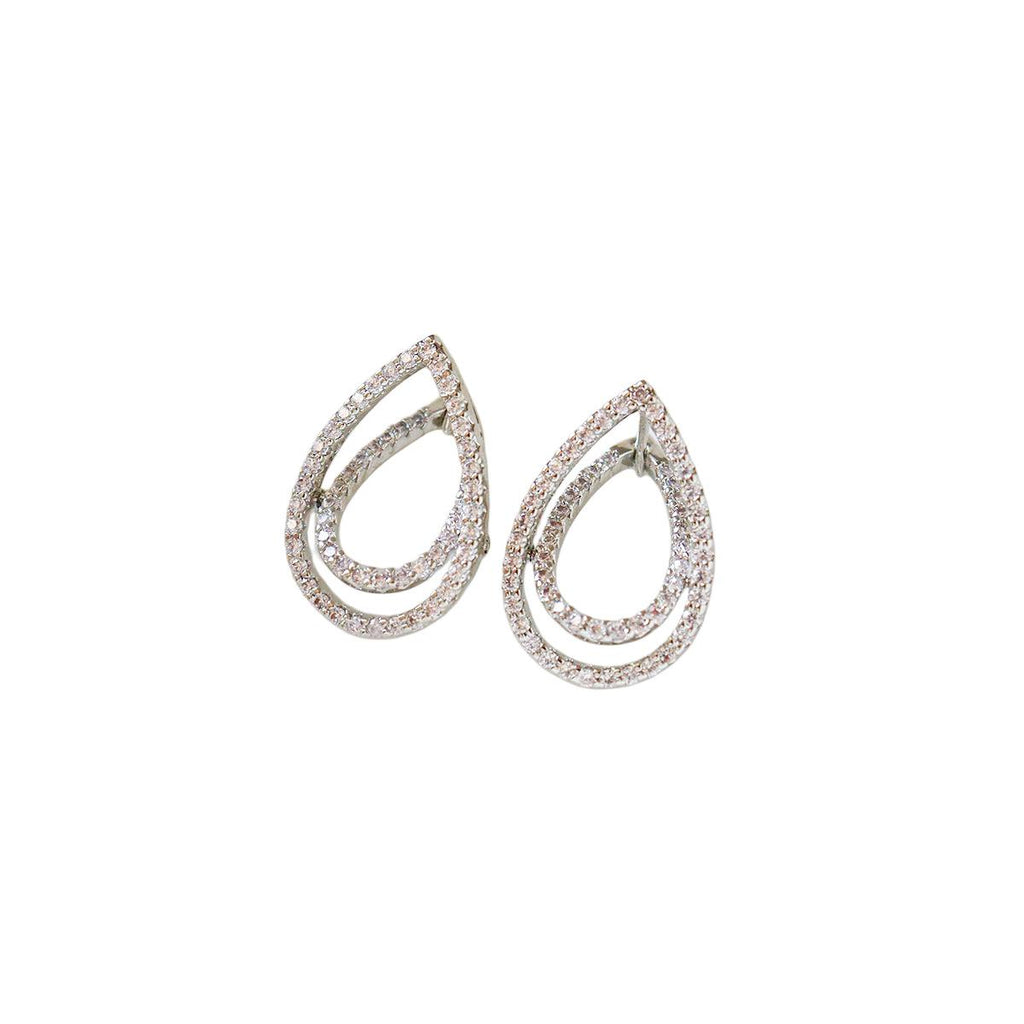 Boucles d'oreilles Zircon en forme de goutte d'eau