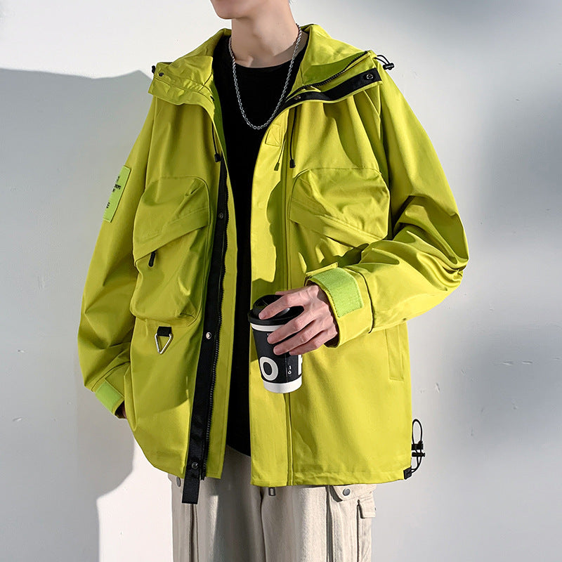 Hommes Vêtements de travail de plein air Veste de brise-vent polyvalente Casual