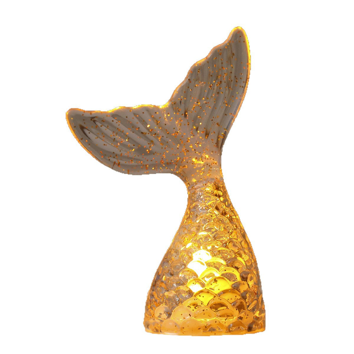 Cadeau anniversaire Sirène Tail Night Light Electronic Candle Atmosphère Light Healing Lumineux