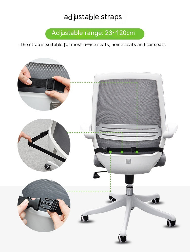 Memory Foam Car Coussin chaise de bureau peut fixer sangle belle hanche respirant