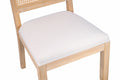 Agritourisme Rattan Chaises à manger Ensemble de 2