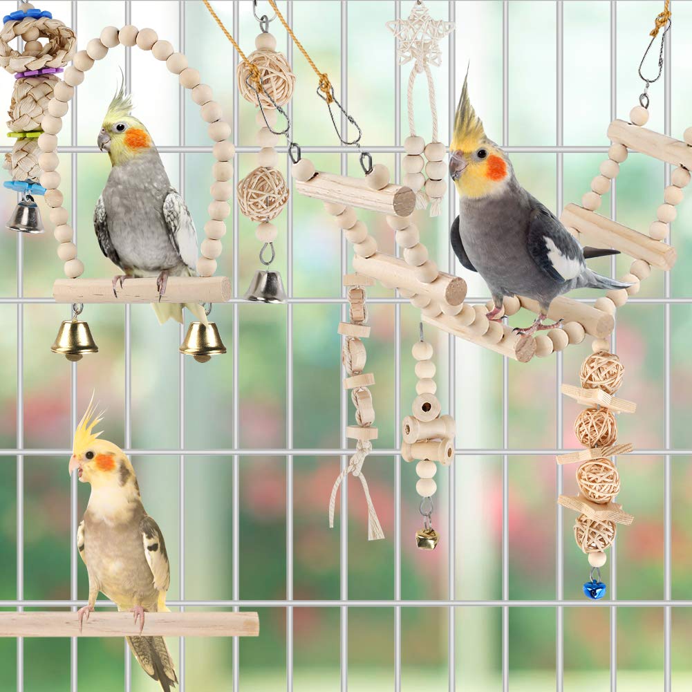 Jouets à balançoire de perroquet d'oiseau
