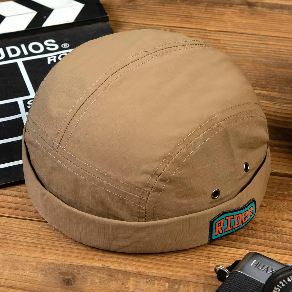 Chapeau en paille mince de style japonais avec lettrage par lots