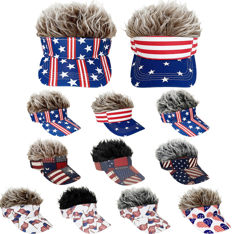 Cap de baseball 250e anniversaire de simulation Cap de baseball synthétique court Cap de baseball Spiked