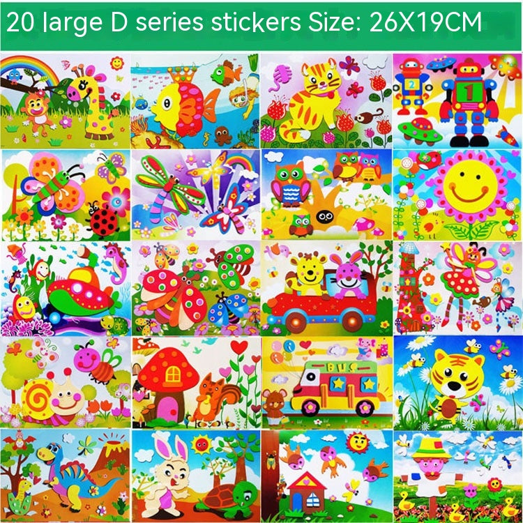 Stickers 3D imprimé créatif pour enfants