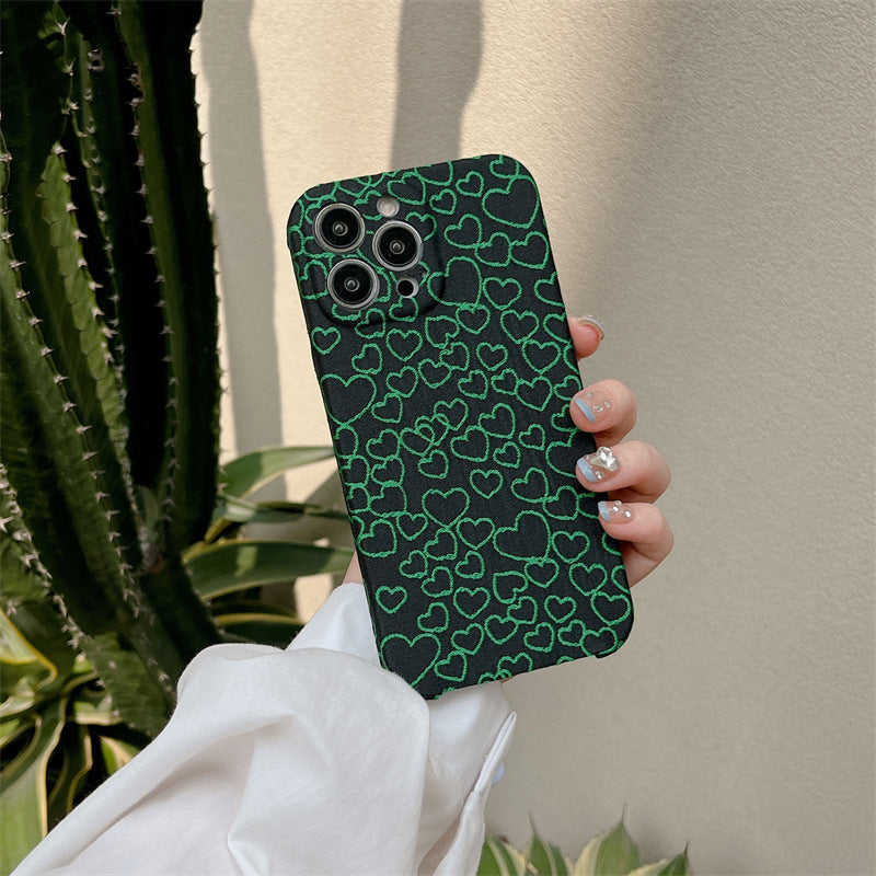 Japon Coréen en peluche d'hiver Broderie Sun Flower Soft Case IPhone