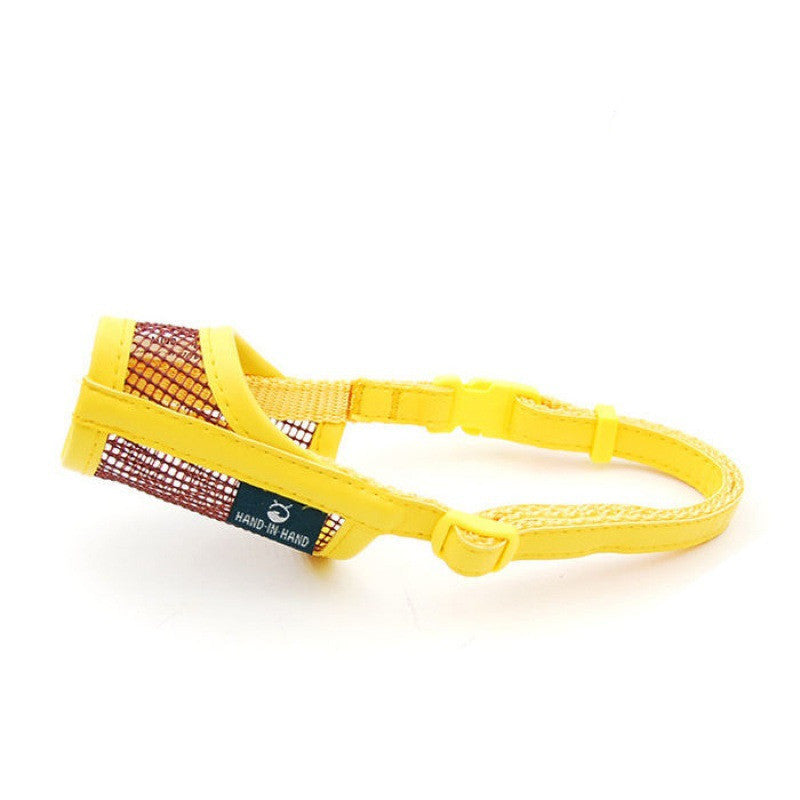Masque en cuir doux pour chien respirant