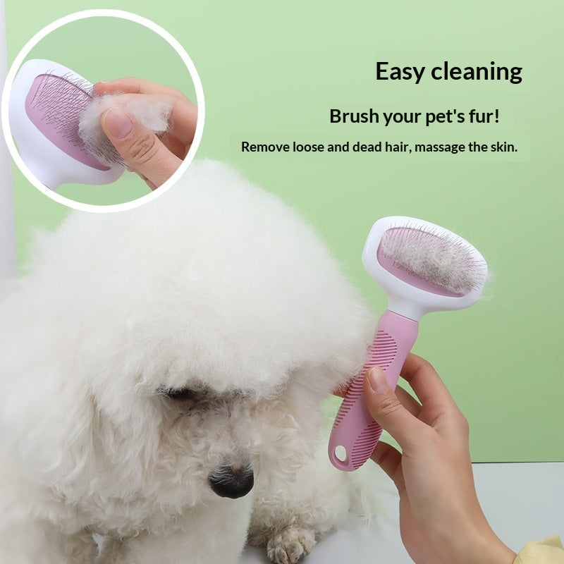 Démanchement de chat et démêlant peigne chien de toilettage et outil de nettoyage