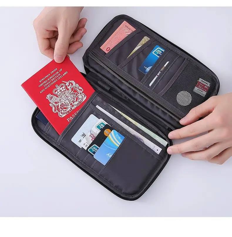 Sac de rangement de passeport multifonctionnel Portable
