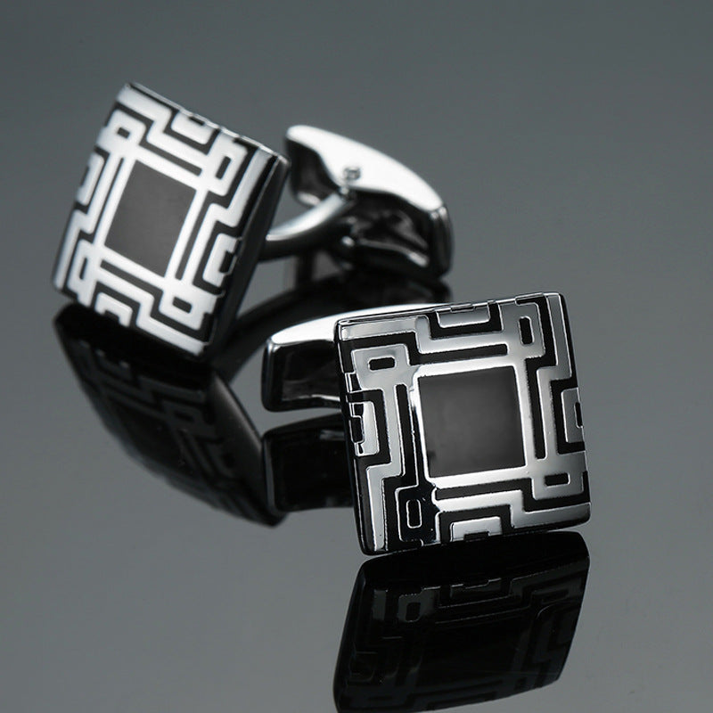 Men's Enamel Craft Vintage Collection Cube Cufflinks