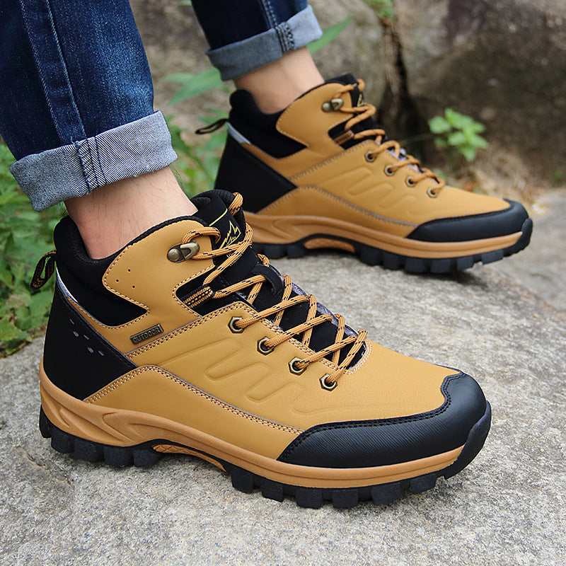 Bottes de randonnée en plein air pour hommes Chaussures monocouches haut de gamme